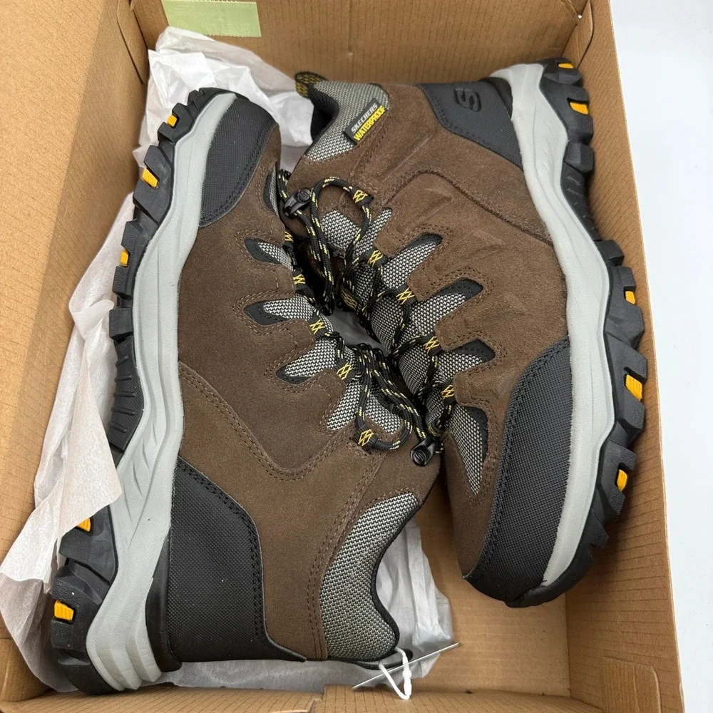 Skechers Rickter-Branson Shoes Mens Size 8.5 Khaki Brown Hiking 204910/KHK